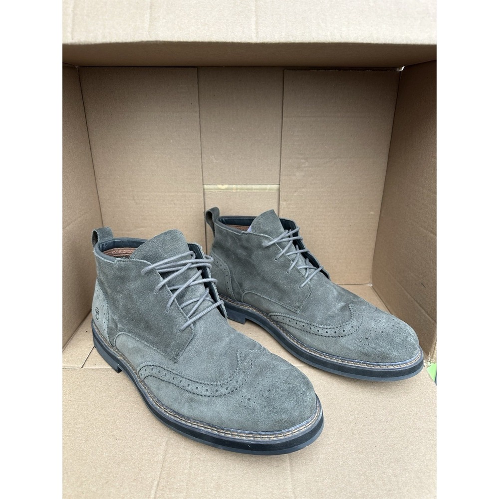 Timberland Squall Canyon Wingtip Chukka Boots Gray Suede Men's Size 12 Rugged